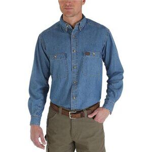 Men's Riggs Workwear Logger Twill Long Sleeve Work Shirt